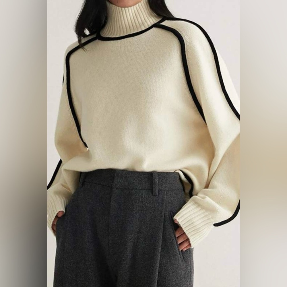 Turtleneck Long Sleeve Sweater - Picture 6 of 7
